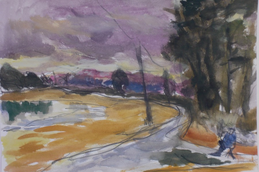 Road - Brechfa Pool - December 2008