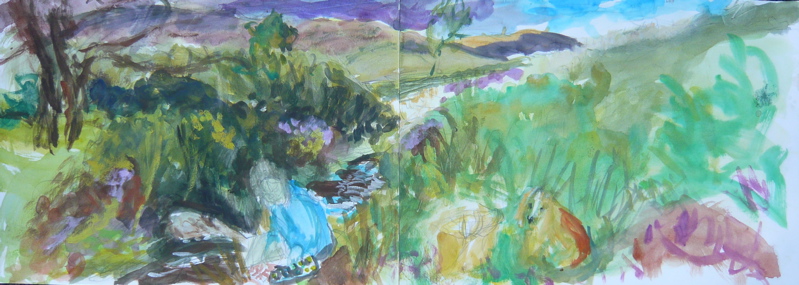 Flora and Herrock at Ireland - August 2009