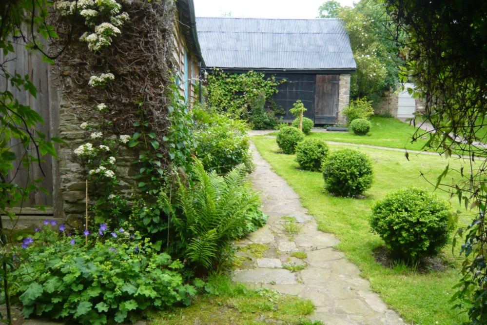 The yard, annexe on the left